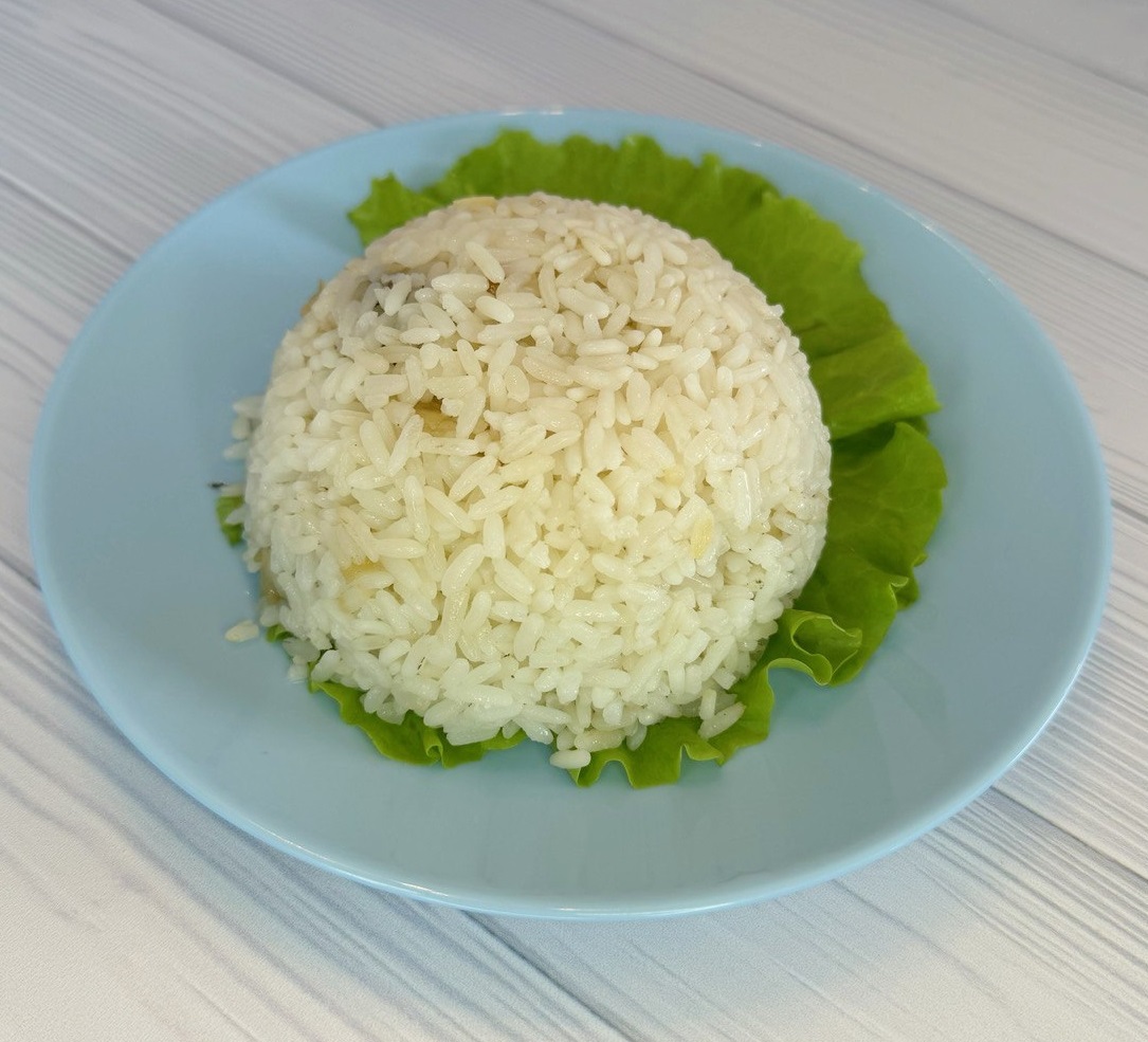 Рис с грибами и луком